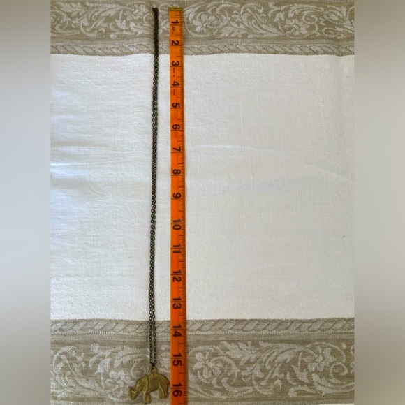 Beautiful Elephant Necklace on Long Chain - Picture 4 of 4